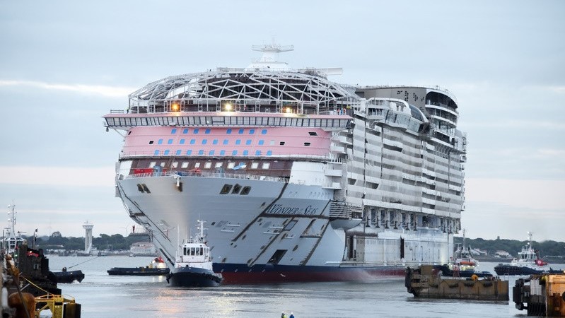 7.000 pasajeros podrán viajar en el crucero más grande del mundo