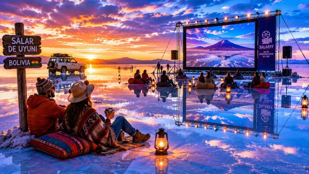 Uyuni, donde el cine se refleja en el cielo
